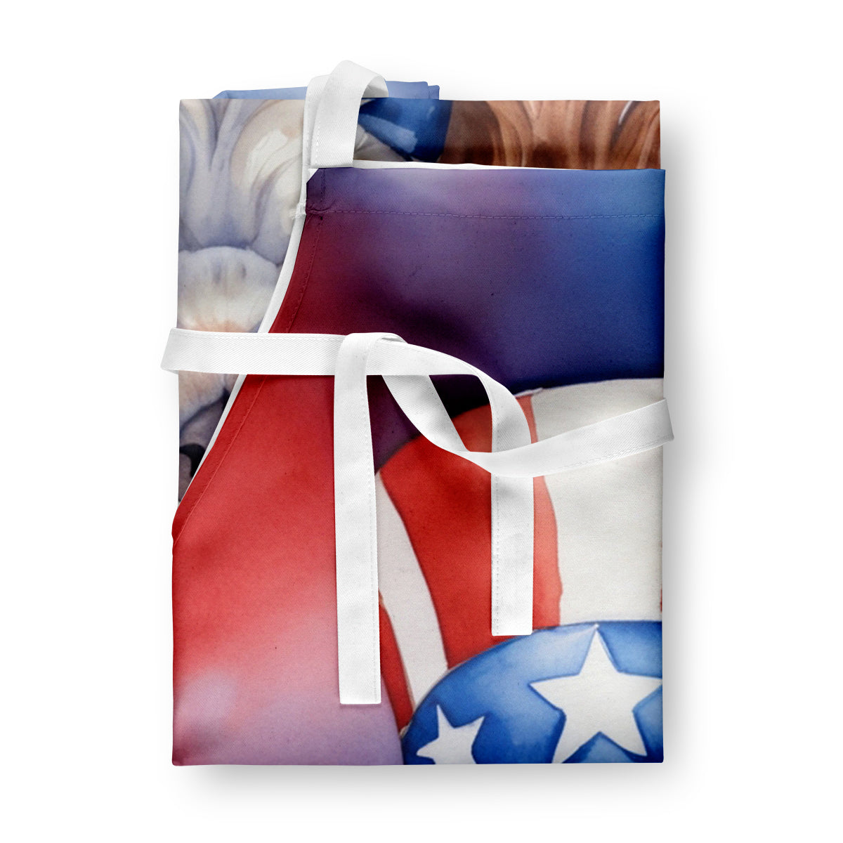 Cavalier Spaniel Patriotic American Apron – Artist-Designed Kitchen, BBQ & Craft Apron