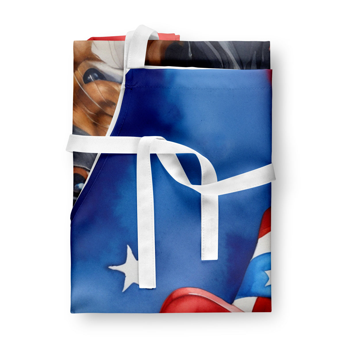 Cavalier Spaniel Patriotic American Apron – Artist-Designed Kitchen, BBQ & Craft Apron