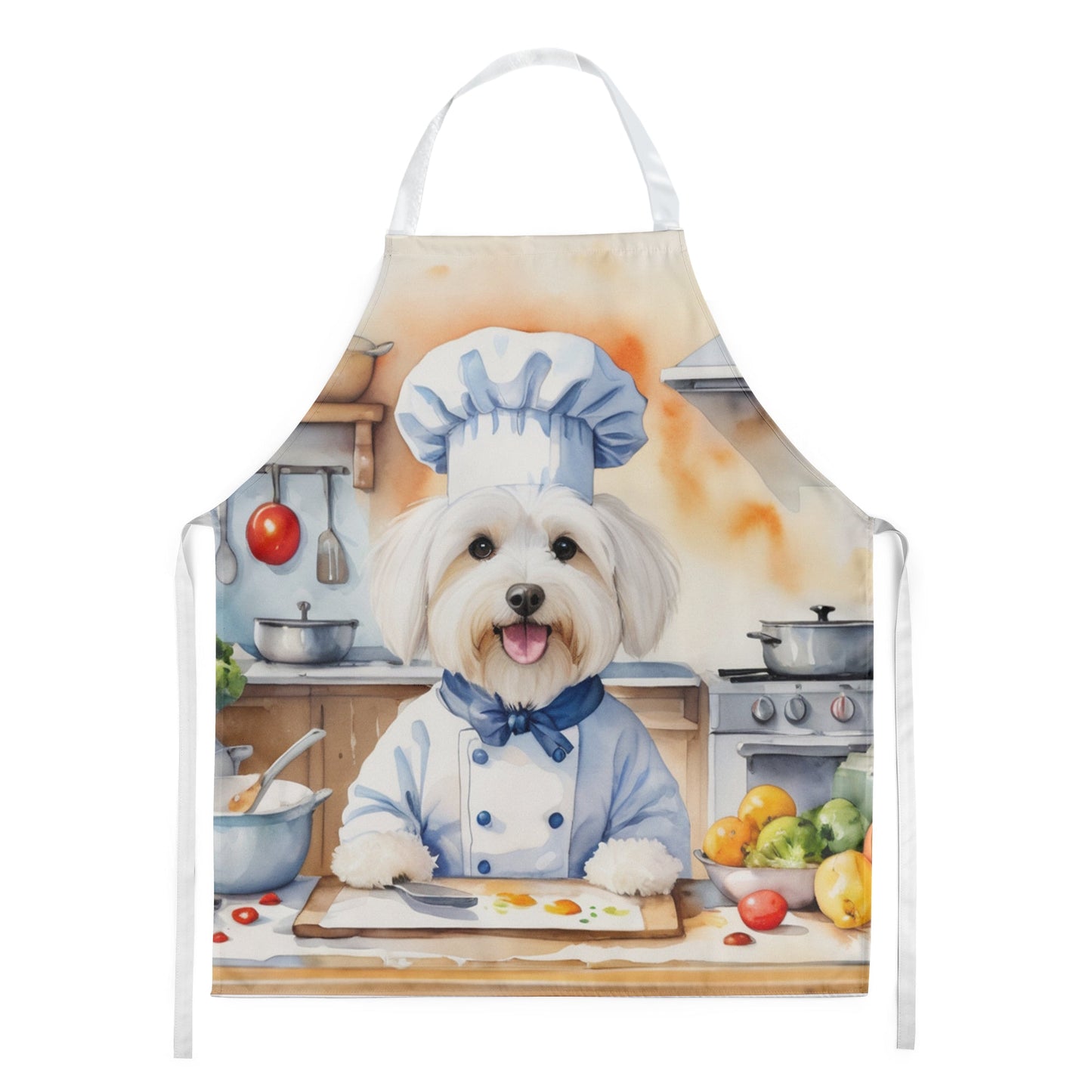 Coton de Tulear The Chef Apron – Artist-Designed Kitchen, BBQ & Craft Apron