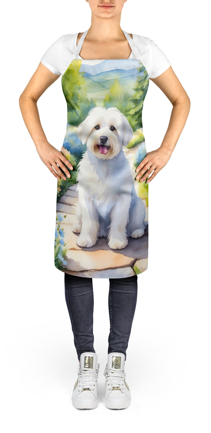 Coton de Tulear Spring Path Apron – Artist-Designed Kitchen, BBQ & Craft Apron