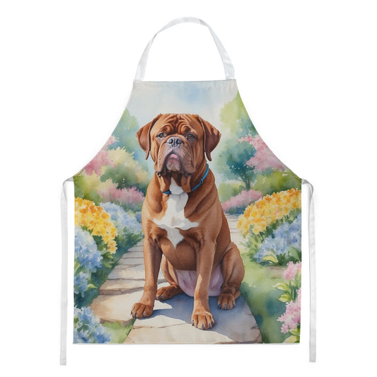 Dogue de Bordeaux Spring Path Apron – Artist-Designed Kitchen, BBQ & Craft Apron