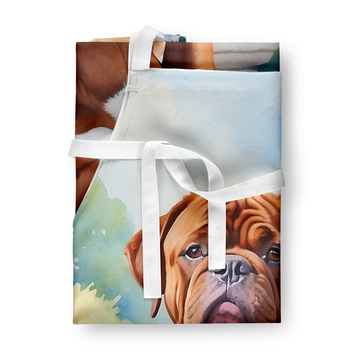 Dogue de Bordeaux Spring Path Apron – Artist-Designed Kitchen, BBQ & Craft Apron
